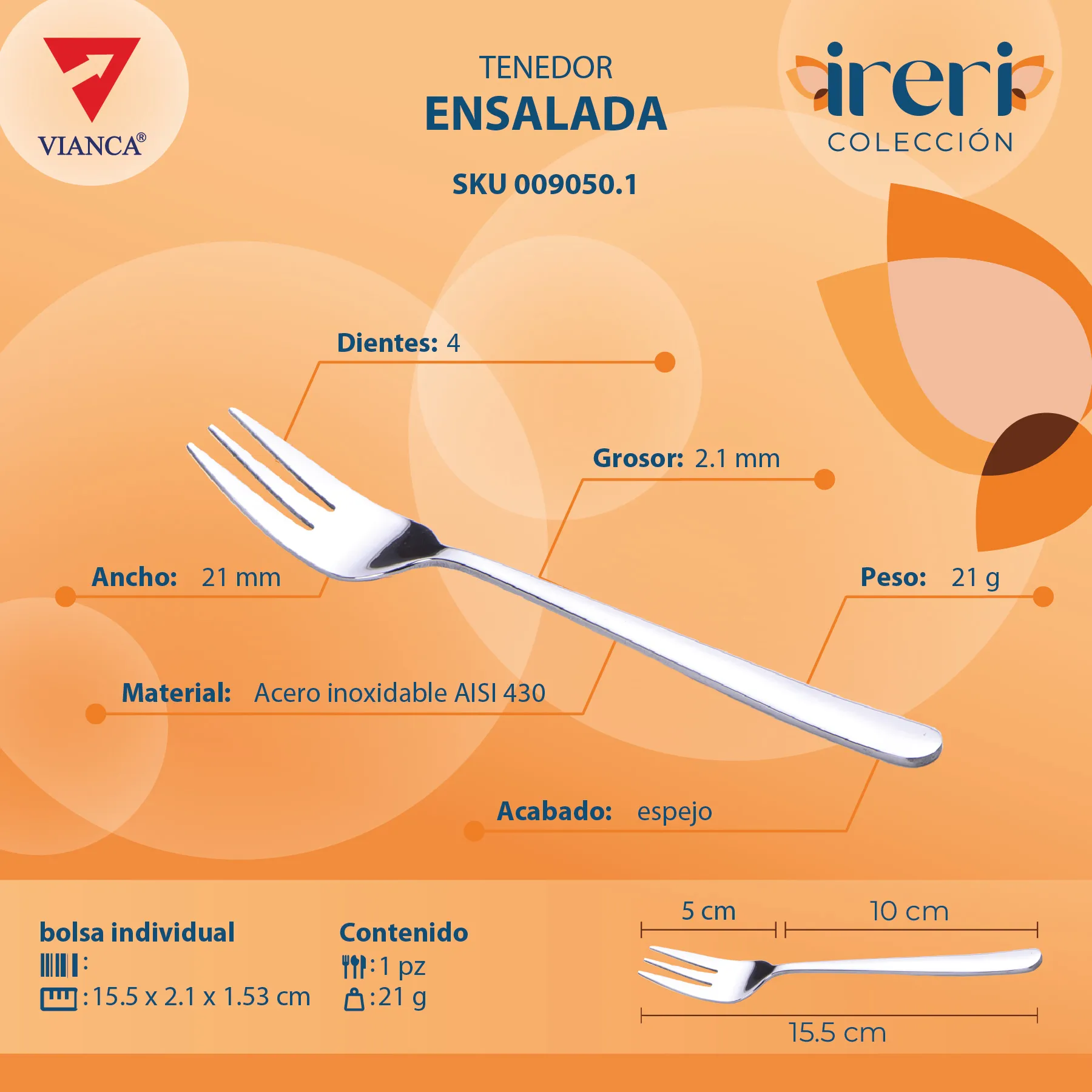 Tenedor ensalada Ireri