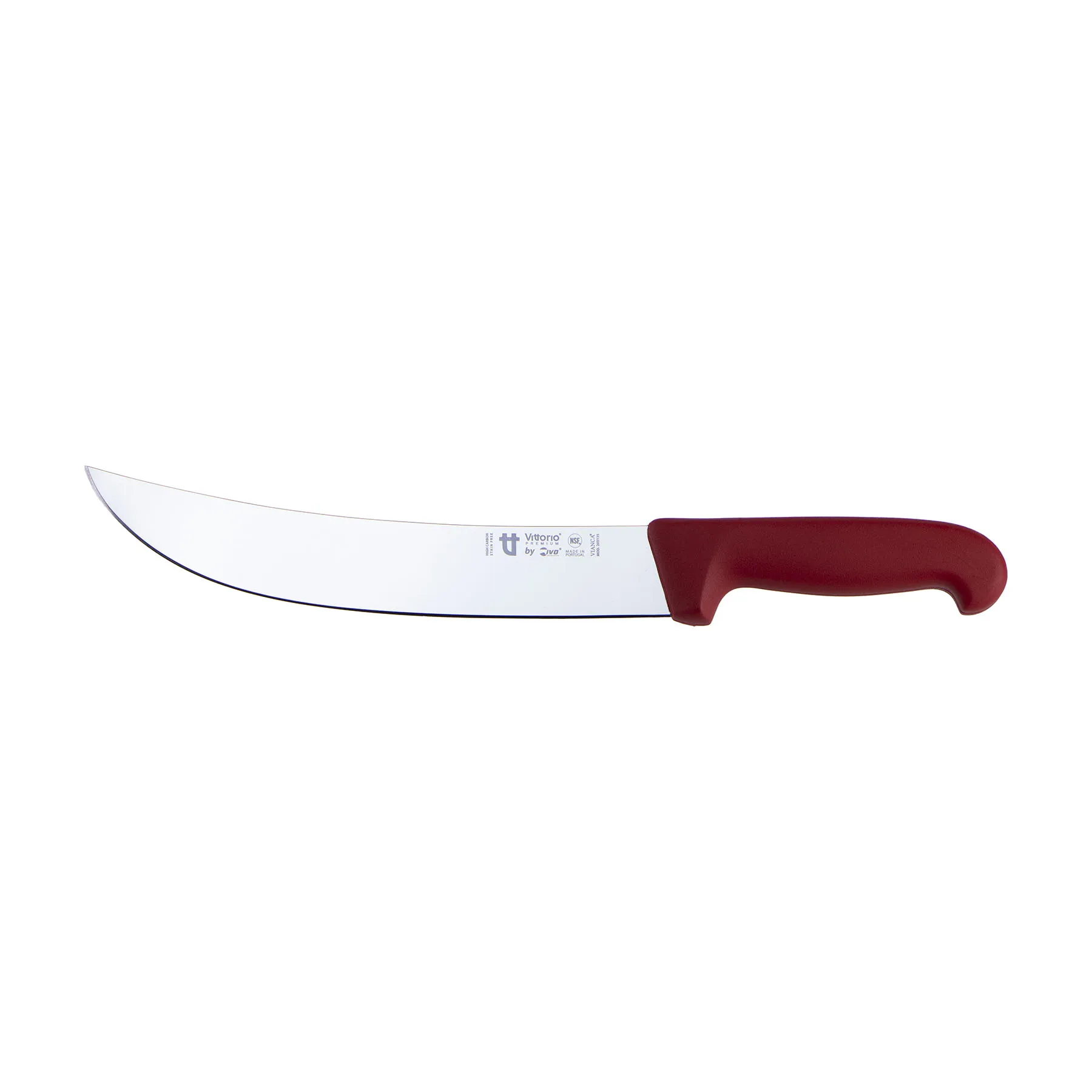 Cuchillo bistecero curvo 10’’ rojo