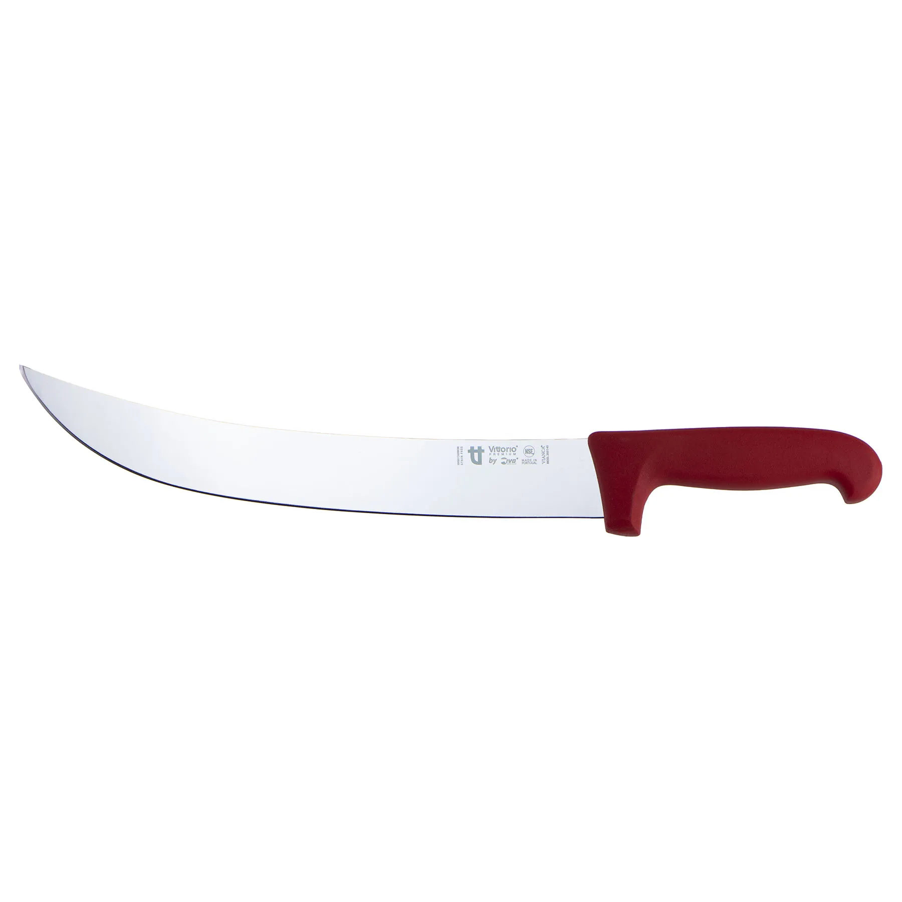 Cuchillo bistecero curvo 12'' rojo